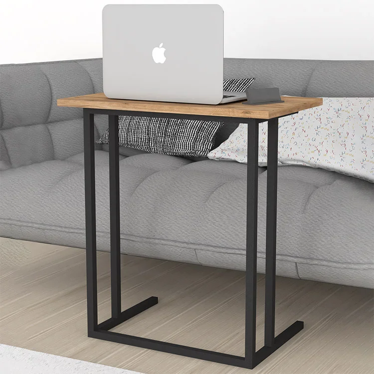 Tavolino da salotto per pc 60x66cm rovere nero Siberia