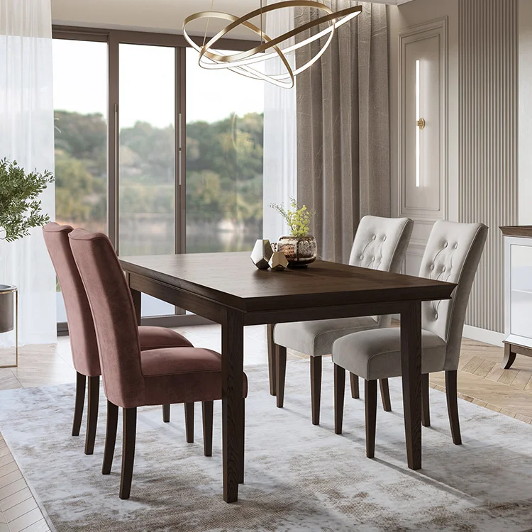 Tavolo 160/240cm allungabile da pranzo rovere scuro Umag