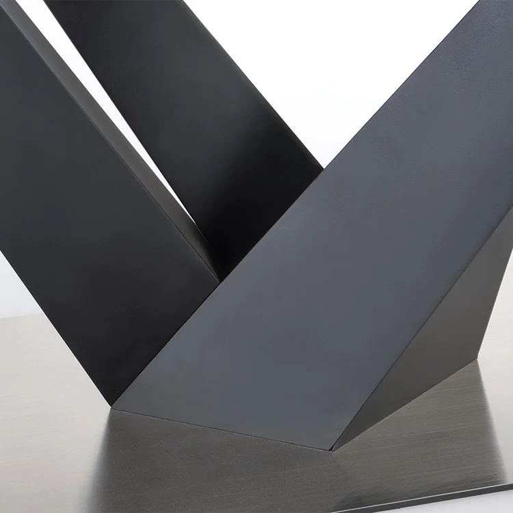 Tavolo allungabile moderno 160/200cm grigio scuro nero Blasco