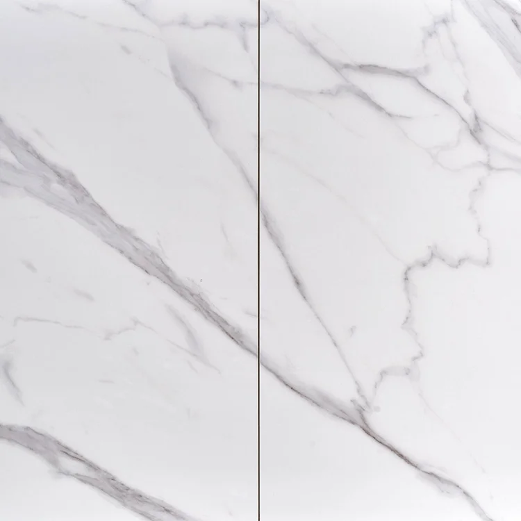Tavolo allungabile moderno 160/220cm marmo bianco nero Isaia