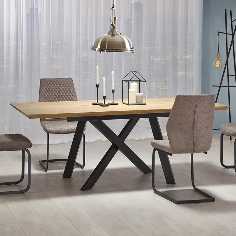 Tavolo allungabile moderno 180/240cm rovere nero Papavero Gihome®