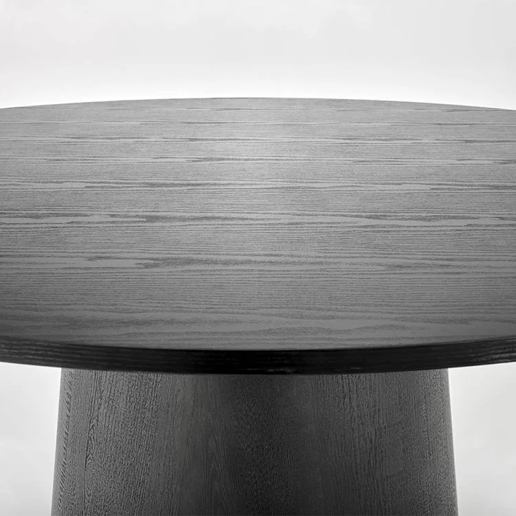 Tavolo da pranzo rotondo 120x77cm nero Igino