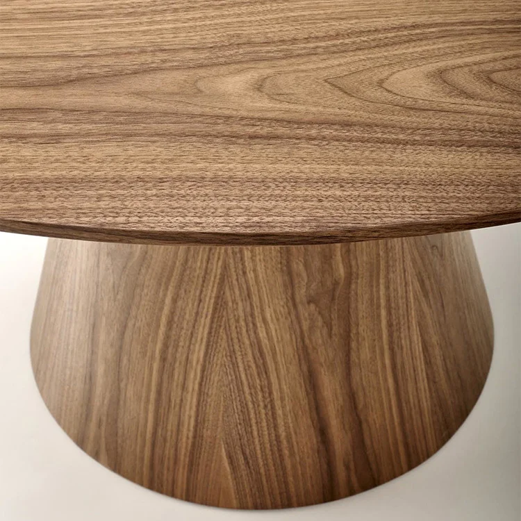 Tavolo da pranzo rotondo 136x78cm noce scuro Thor