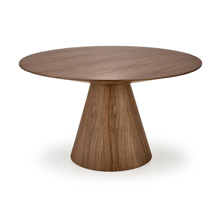 Tavolo da pranzo rotondo 136x78cm noce scuro Thor