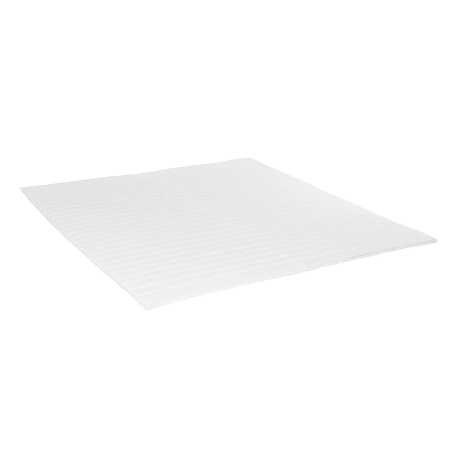 Topper matrimoniale 160x200cm trapuntato imbottito con elastici bianco Corsica