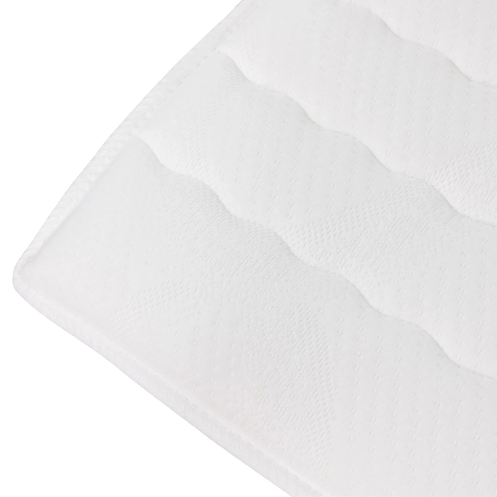 Topper matrimoniale oversize 180x200cm trapuntato imbottito con elastici bianco Corsica