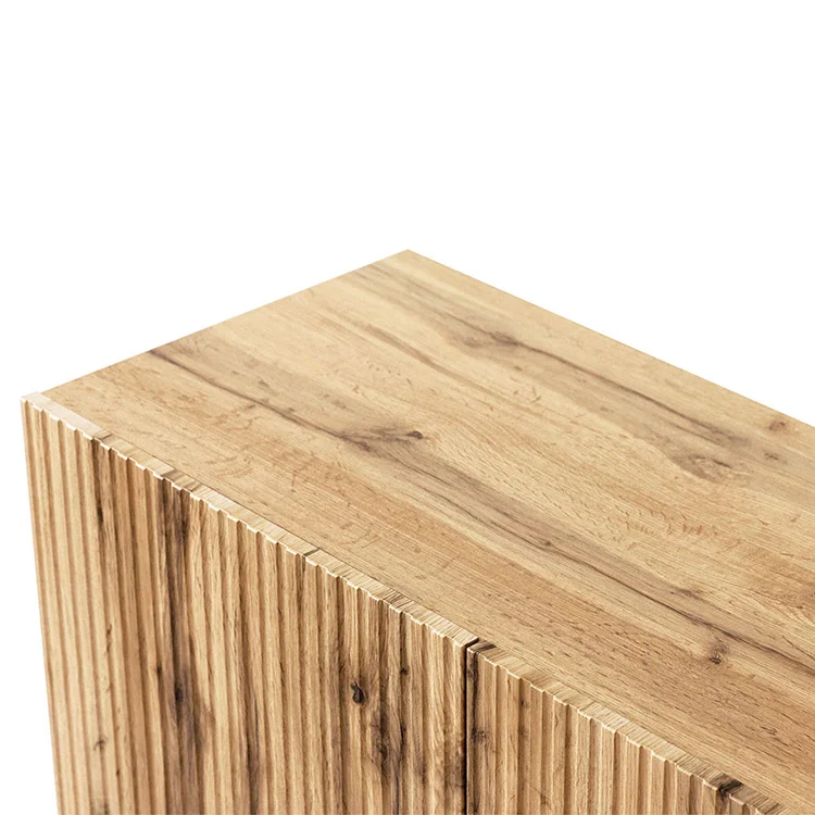 Vetrinetta 60x183h cm 1 anta moderna cannettato quercia Essence