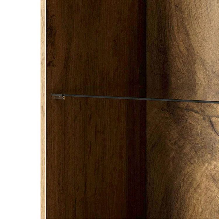 Vetrinetta 60x183h cm 1 anta moderna cannettato quercia Essence