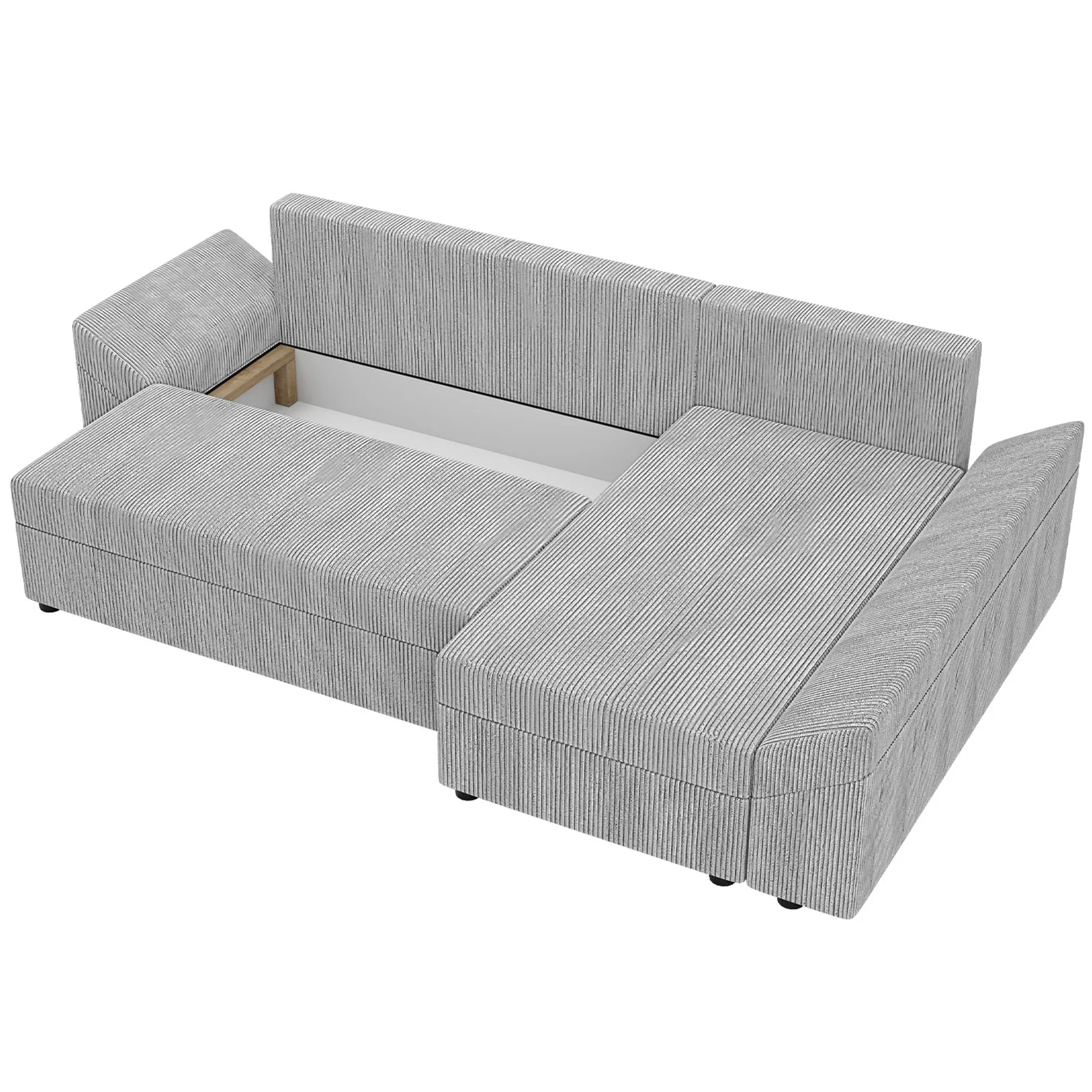 Struttura letto matrimoniale con testiera di velluto, Struttura letto imbottita con piedini regolabili 200 x 140 cm Grigio Struttura letto matrimoniale con testiera di velluto, Struttura letto imbottita con piedini regolabili 200 x 140 cm Grigio