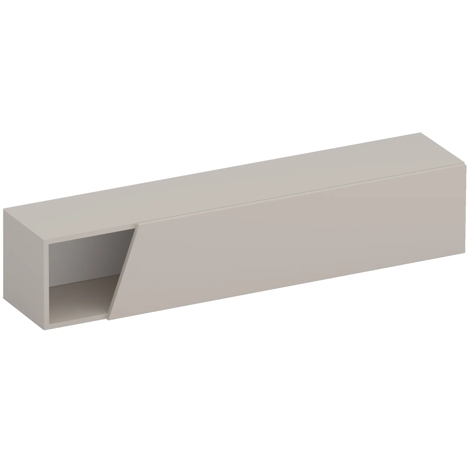 Pensile orizzontale 138x29h cm 1 anta tagliata soggiorno beige Sunset