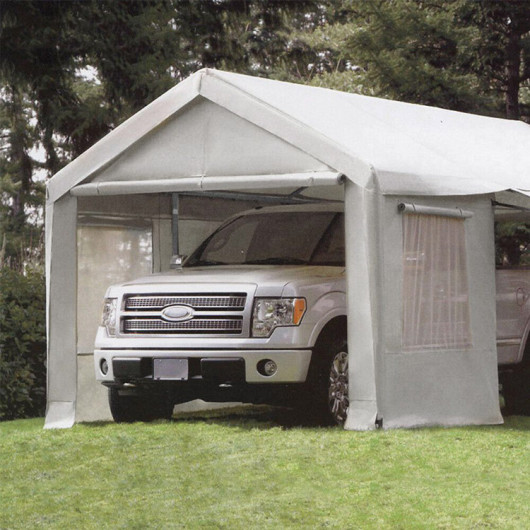 Box Auto tenda garage gazebo Samuele bianco con finestre laterali 3x6