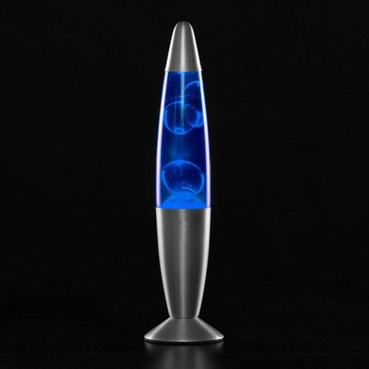 Lampada da tavolo portatile 9 x 34cm azzurro Lava