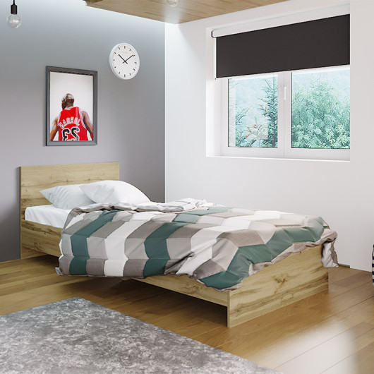 Letto 90X200cm singolo moderno oldwook Marco