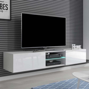 GOTOTOP Tavolino da tè in Stile Moderno Semplice Supporto per Mobile TV Bianco con a cassetto Singolo per Soggiorno di casa 100 x 50 x 44 cm 