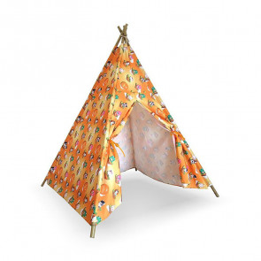 Tenda indiana per bambini Geronimo tessuto bamboo 102x102x155