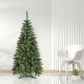 Albero di Natale folto abete moderno 150cm verde Claus