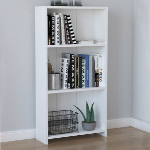 Libreria ufficio design moderno 56x108cm bianco opaco Bastiglia