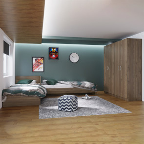 Camera doppio letto completa moderna visone Malcom