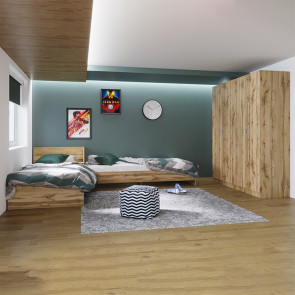 Camera doppio letto completa moderna oldwook Malcom