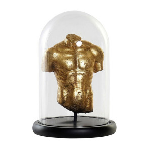 Statua da tavolo Busto Uomo 17x26cm nero dorato Vallanta