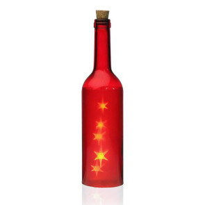 Lampada da tavolo design Bottiglia 7x28cm rosso Lassie
