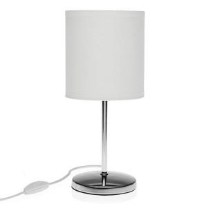Lampada da tavolo moderna 13x30cm bianca Pepe