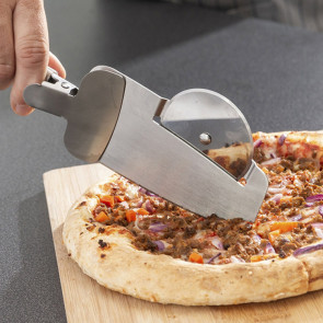 Taglia pizza da cucina 28x9cm argentato Neville
