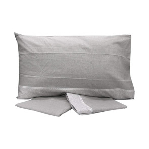 Set lenzuola letto singolo in cotone grigio Freedom