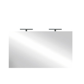 Specchio moderno con due LED 120x75cm vetro Premier