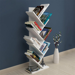 Libreria moderna design 44x121cm bianco Ajon