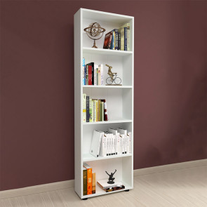 Libreria moderna con ripiani 56x169cm bianco Marvel