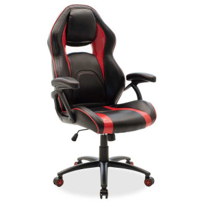 Sedia ufficio gaming chair rosso nero Fut