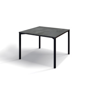 Tavolino 55x55 cm da salotto acciao ossidato metallo Eral
