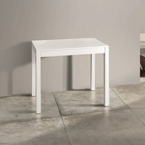 Tavolo consolle allungabile moderna 90/300cm bianco opaco Mistral