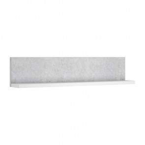 Mensola per parete attrezzata Megan Gihome ® bianco cemento