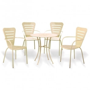 Set tavolo + 4 sedie esterno giardino Tosco